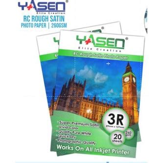 Yasen RC Rough Satin Photo Paper 3R 4R 5R A4 260gsm Waterproof