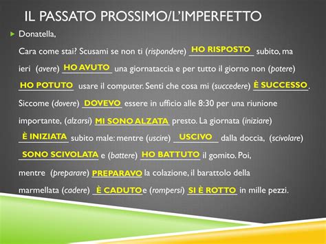 PPT ESERCIZI DI LINGUA ITALIANA PowerPoint Presentation Free