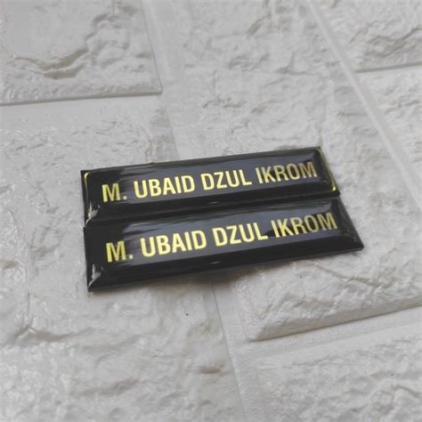 Jual HARGA GROSIR Papan Nama Guru Karyawan Nama Dada Name Tag Akrilik