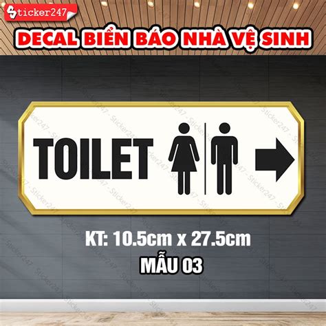 Mua Bi N B O Nh V Sinh Decal B Ng Toilet Wc Sticker