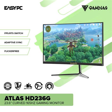 Easypc Gamdias Atlas Hd236g 236 Hd238f 238 Hd24c 24 Inch