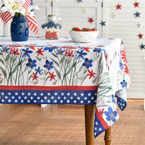 Amazon Horaldaily 4th Of July Tablecloth 60x84 Inch Patriotic