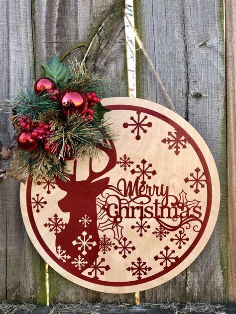 Xmas Signs On Wood