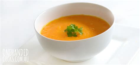 Carrot & Orange Soup - One Handed Cooks