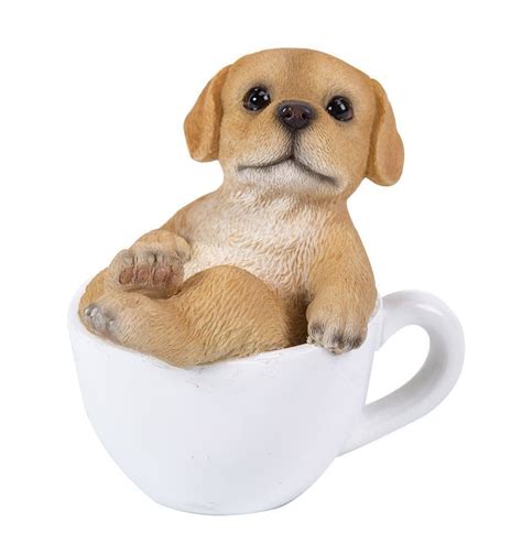 Labrador Puppy Adorable Mini Teacup Pet Pals Puppy Collectible Figurine