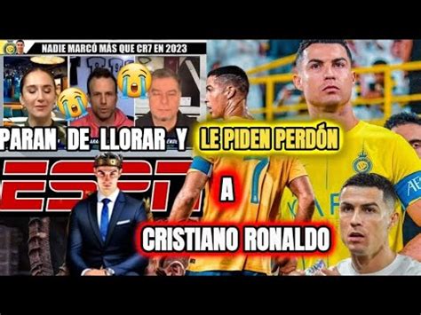 ESPN le pide PERDÓN a CRISTIANO RONALDO por primera vez en la HISTORIA