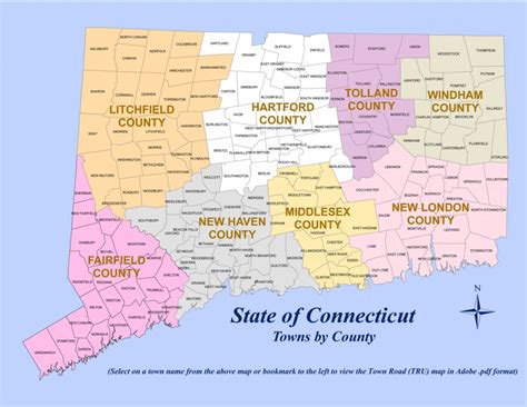 CT County Map - Fusion Title Search