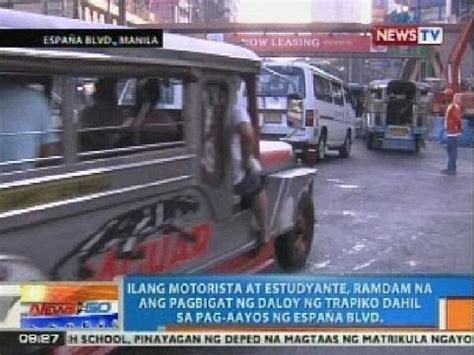 Ntg Ilang Motorista Ramdam Na Ang Pagbigat Ng Daloy Ng Trapiko Sa