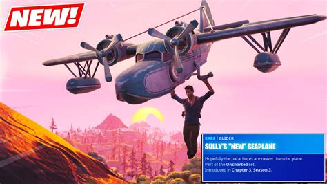 New Uncharted Glider Sullys New Seaplane Gameplay Fortnite Youtube