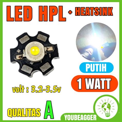 Jual Led Hpl Watt Warna Putih Heatsink Shopee Indonesia