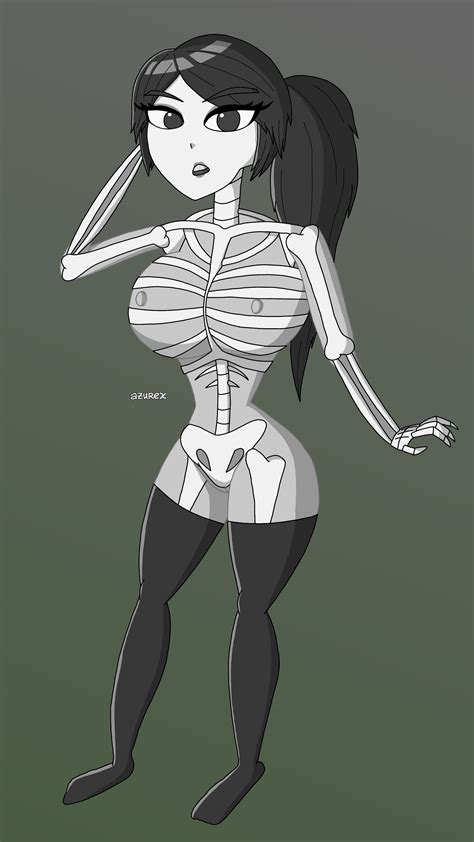 Rule 34 Azurexarts Bone Bones Female Female Only Girl Minecraft Nude