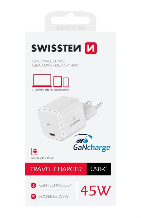 Swissten Mini Adapt R Gan V W Power Delivery Pro Iphone Usb C B L