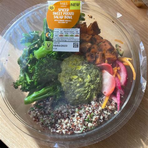 Marks And Spencer Food Mands Spiced Sweet Potato Salad Bowl Reviews Abillion