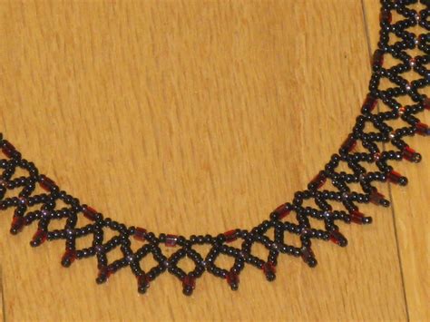 Netted Beaded Beaded Necklace Necklace