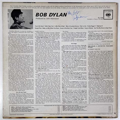 Lot 468 Bob Dylan Signed And Inscribed Copy Of The