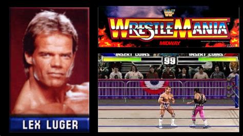 WWF WRESTLEMANIA THE ARCADE GAME ARCADE 1995 LEX LUGER