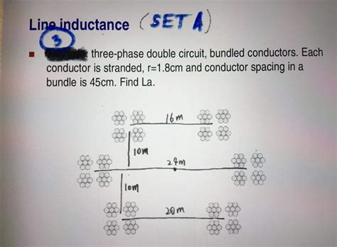 Solved Line Inductance Seta Three Phase Double Circuit Chegg