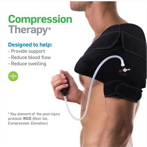 Advanced Cold Or Hot Shoulder Ice Pack Wrap Compression Shoulder Brace For Pain Relief Cool
