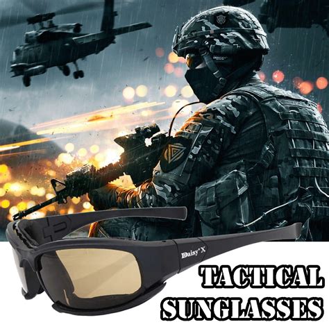 Kacamata Tactical Polarized Dengan 4 Lensa Kacamata Outdoor Kacamata Olahraga Kacamata