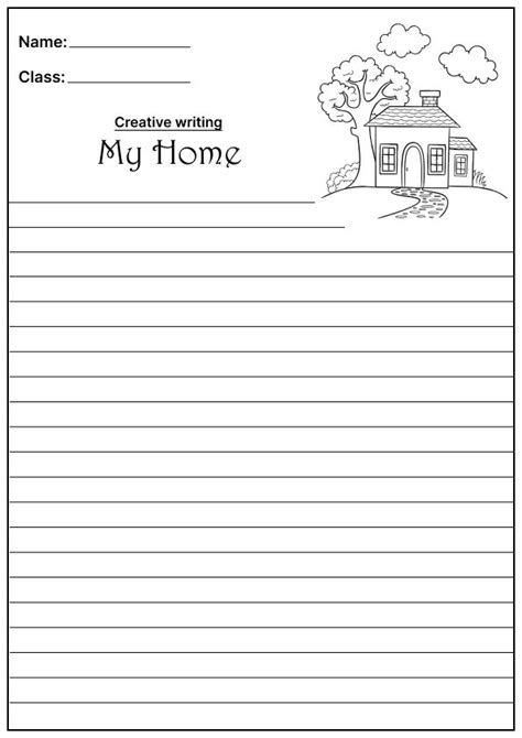 My Home Creative Writing Worksheet Em 2024