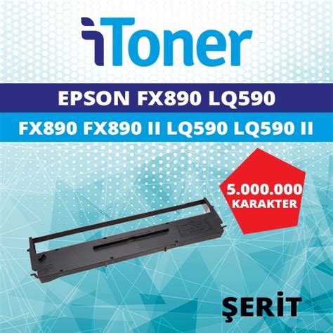 İtoner Tmp Fx890 Epson Fx890lq590 Muadil Yazıcı Şeridi