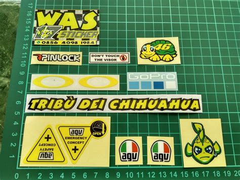 Jual Sticker Visor Set Rossi Agv Tribu Dei Chihuahua Di Lapak Was