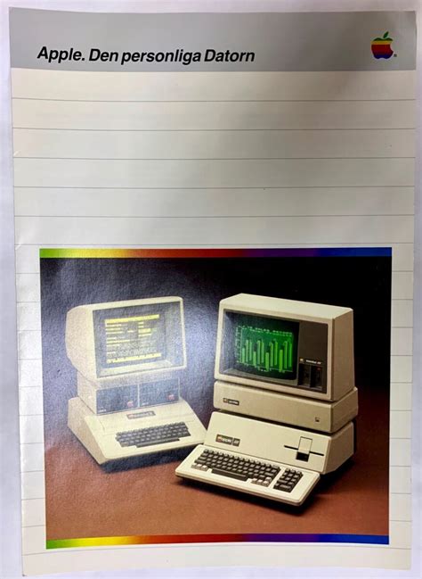 Apple Ii And Brochure From 1981 Swe 2 Vintage Apple