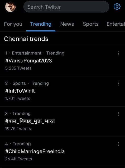 M∆ T£®🔥 J££v On Twitter Rt Peacebrw Varisupongal2023 ~ Tag Is Trending No 1 In Chennai