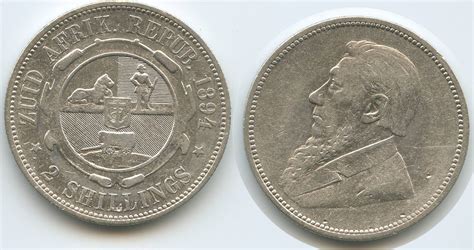 S Dafrika Zuid Afrikaansche Republiek Shillings Silber Pretoria