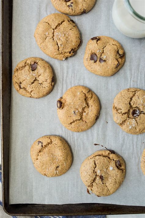 Almond Butter Chocolate Chip Cookies Salted Plains