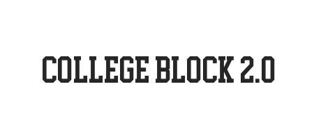 College Block 2.0 - Font Family (Typeface) Free Download TTF, OTF ...