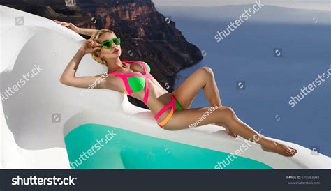 Sexy Woman Bikini On Suntanned Slim Stock Photo Shutterstock