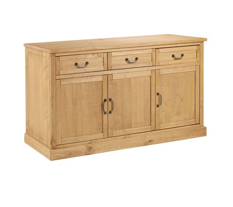 Buffet Portes Tiroirs F Licien Bois Massif Buffet But