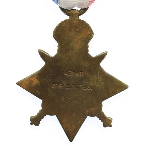 WW1 1914 Mons Star Medal Trio Bmbr C Yates Royal Field Artillery