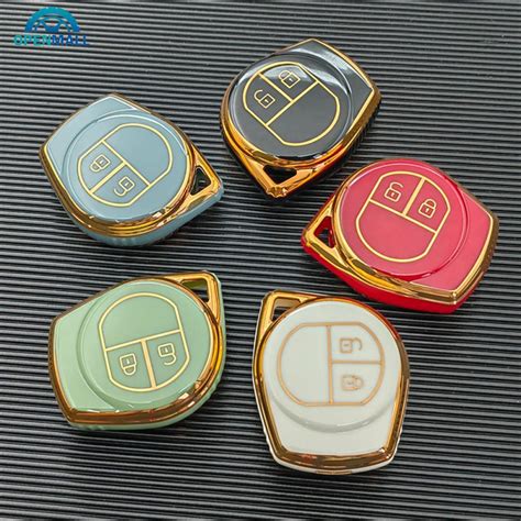 OPENMALL 2 Button TPU Car Remote Key Case Cover Shell Car Key Case For