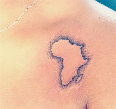 Africa Outline Tattoo