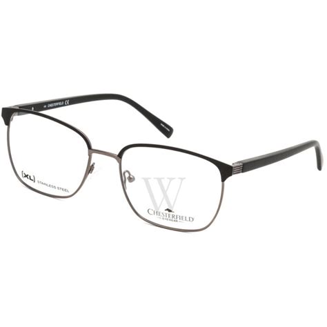 Chesterfield 57 Mm Black Eyeglass Frames World Of Watches