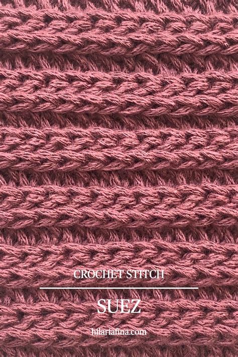 Suez Crochet Ribbing Stitch Learn Hilaria Fina Artofit