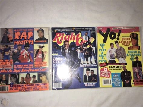 3 X Rare Rap Masters Right On Yo 1990 Hip Hop Magazines Nwa Ice Cube