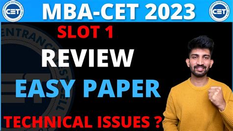 Mba Cet Exam Day 1 Review Sectional Paper Strategy For Mba Cet 2023