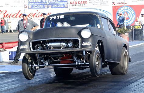 55 Chevy Gasser in 2024 | 55 chevy, Racing photos, Drag racing