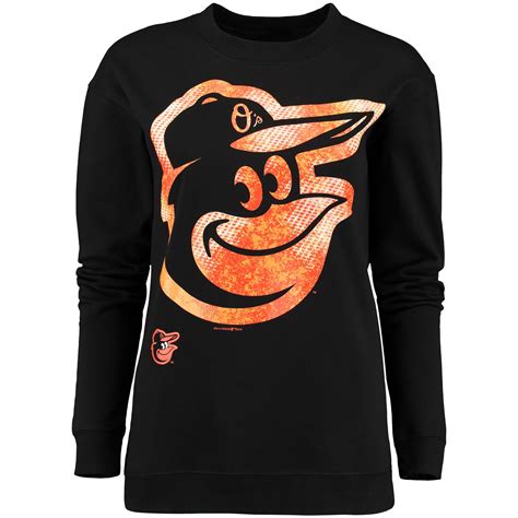 Mlb Baltimore Orioles 5th And Ocean By New Era Womens Crew Neck Fleece