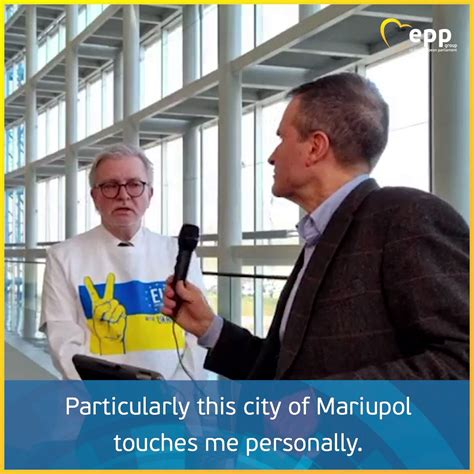 EPP Group On Twitter Our MEP Gahler Michael Was In Mariupol Several