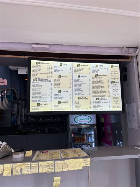 Menu at MBA CHAI WALA, Chandigarh