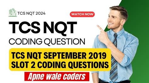 Crack Tcs Nqt Coding Questions September Slot Solutions Youtube