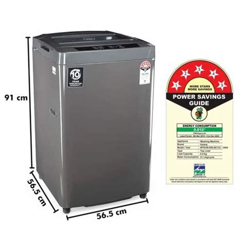 Godrej 7 Kg 5 Star Fully Automatic Top Loading Washing Machine Grey At