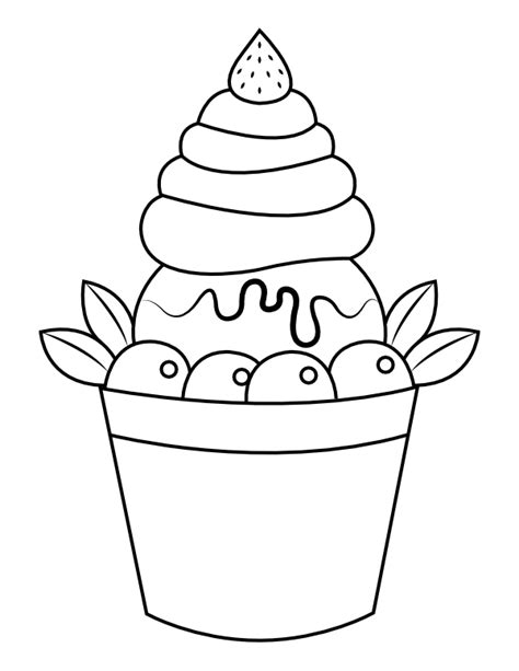 Yogurt Coloring Sheet