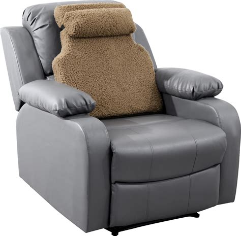 Amazon HOMBYS Sherpa Fleece Lumbar Support Pillow For Recliner