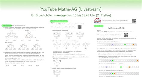 Mathe Ag F R Grundsch Ler Spielen Denken Knobeln Und T Fteln