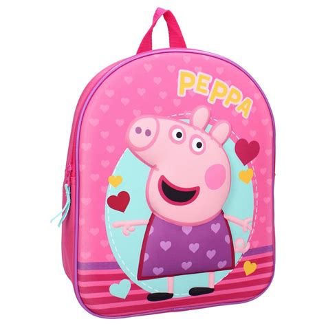 Sac à dos Peppa Pig 3D Rose Strong Together 32 cm MaxxiDiscount